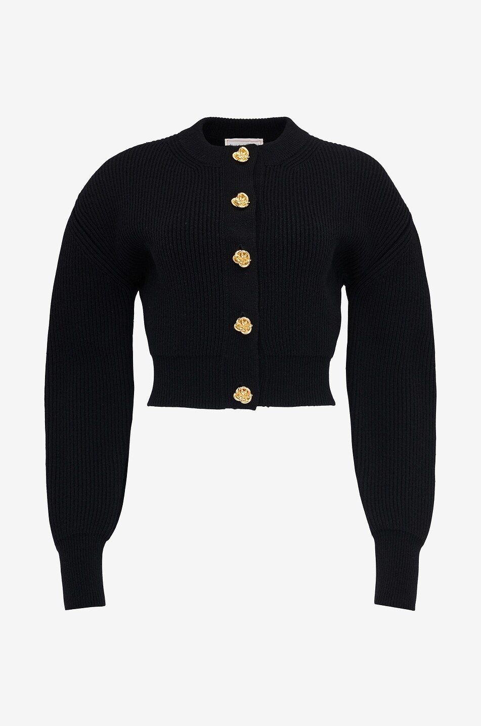 Cardigan court cintré en laine et cachemire Cocoon Sleeve