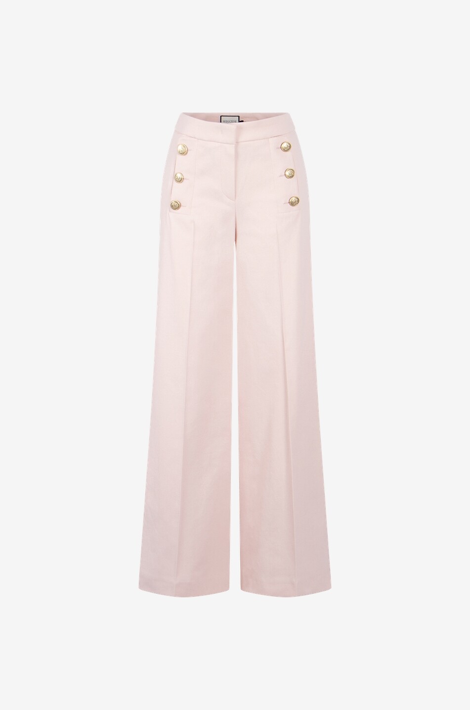 Hose mit weitem Bein aus Twill Bridget