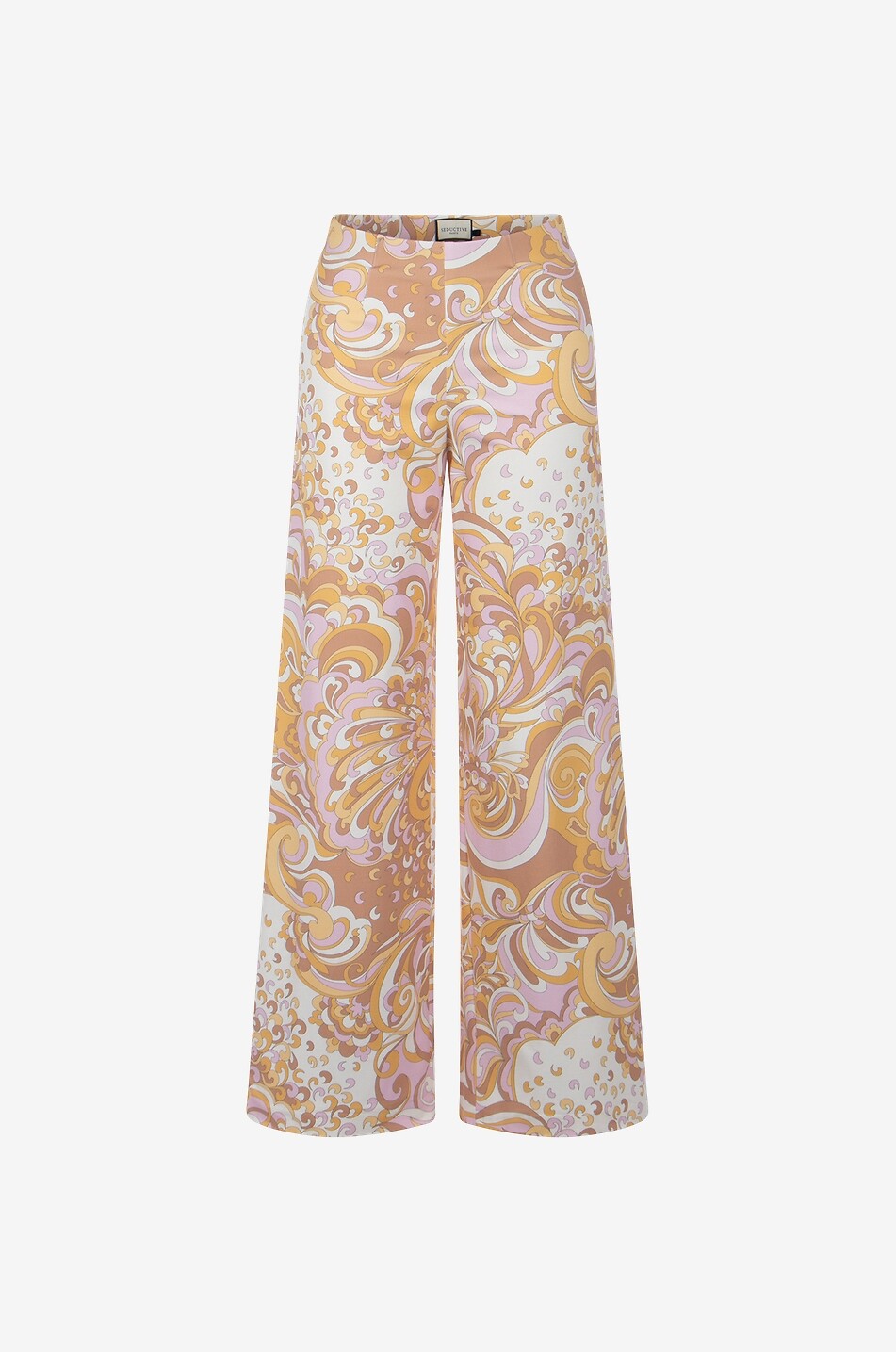 SEDUCTIVE Kimberly '70s print adorned wide-leg trousers Women MULTI COLOURED 1