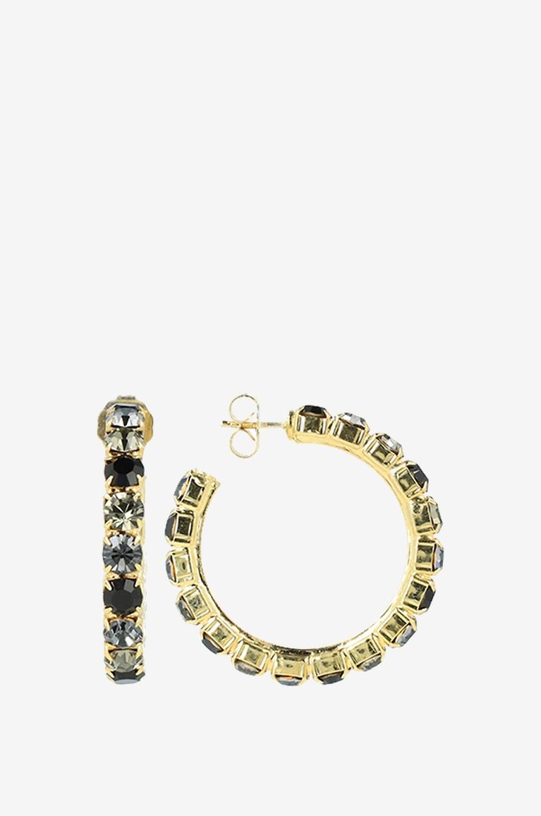 LOTT.GIOIELLI Juliette gold-tone rhinestone hoop earrings Women GOLDEN 1