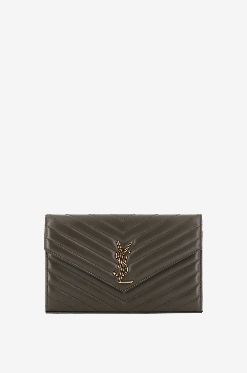 Gesteppte weiche Brieftasche mit Kettengurt Cassandre
