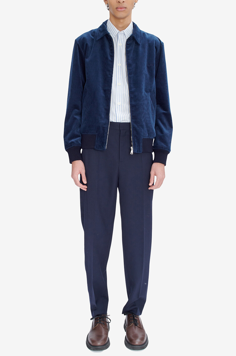 A.P.C. Blouson en velours côtelé Gilles Homme BLEU FONCE 2