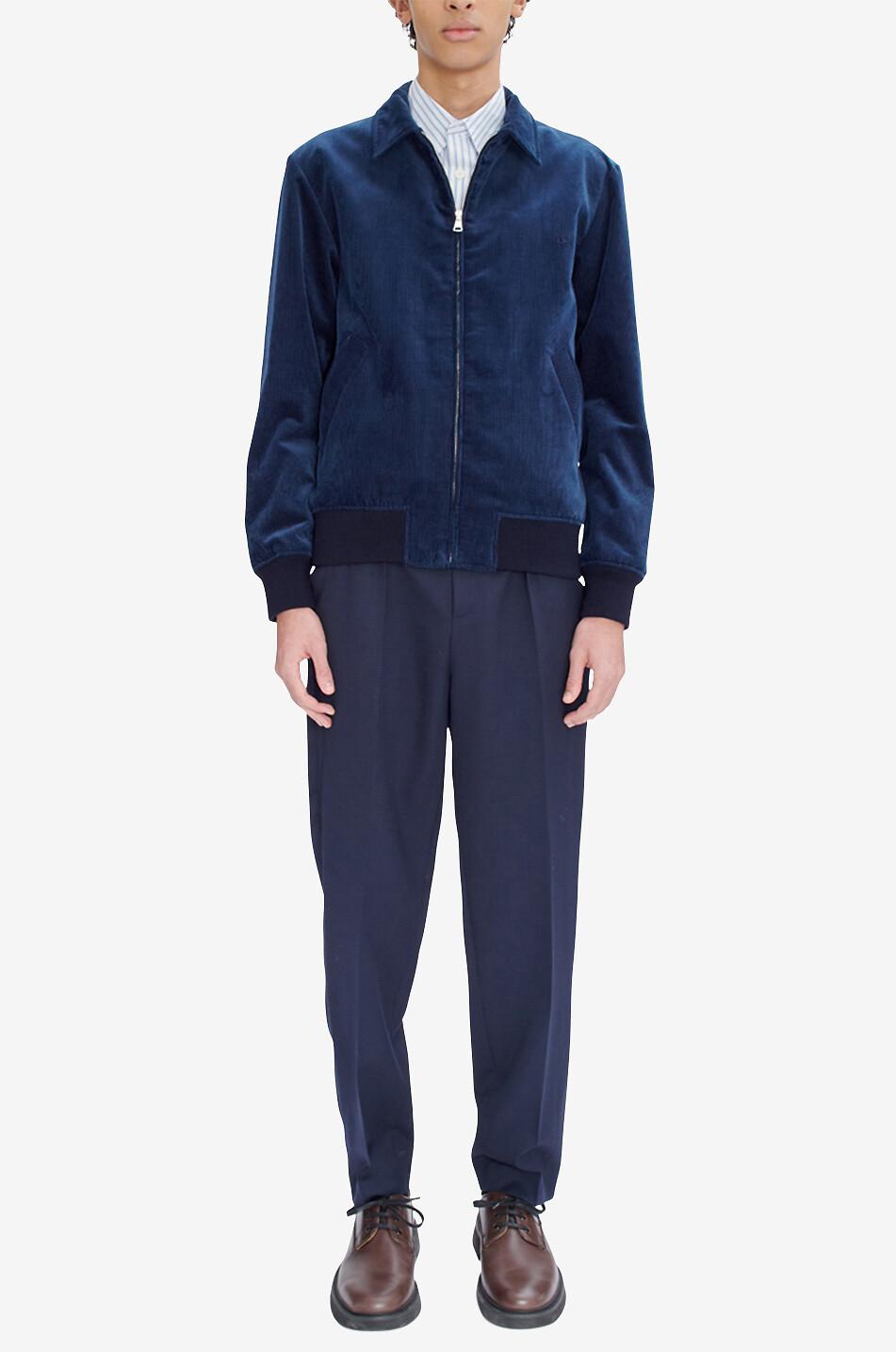 A.P.C. Blouson en velours côtelé Gilles Homme BLEU FONCE 3