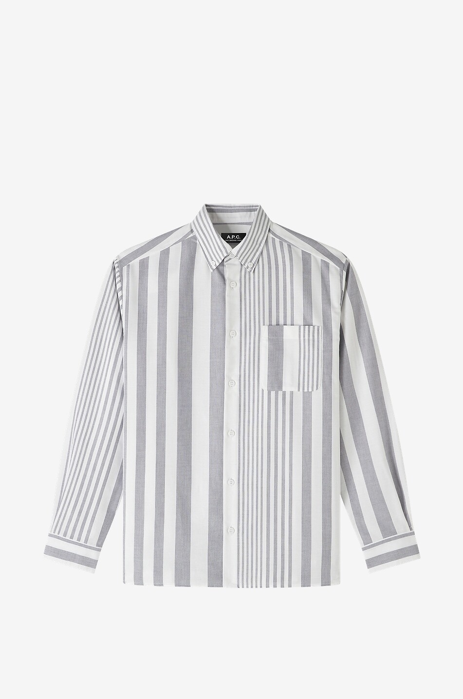 Chemise à rayures en toile Mateo