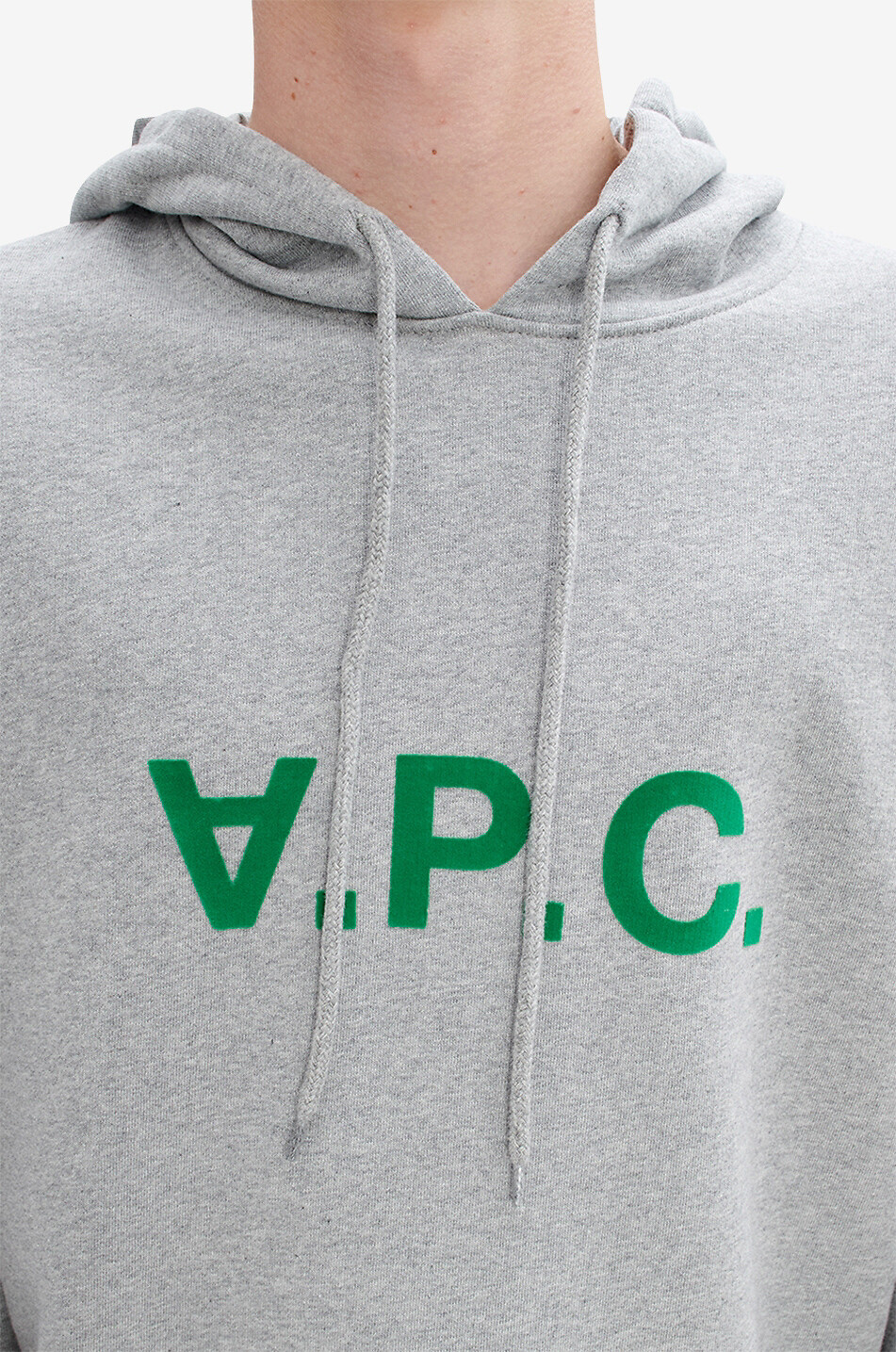 A.P.C. Sweat-shirt à capuche en coton bio Milo Homme GRIS 5