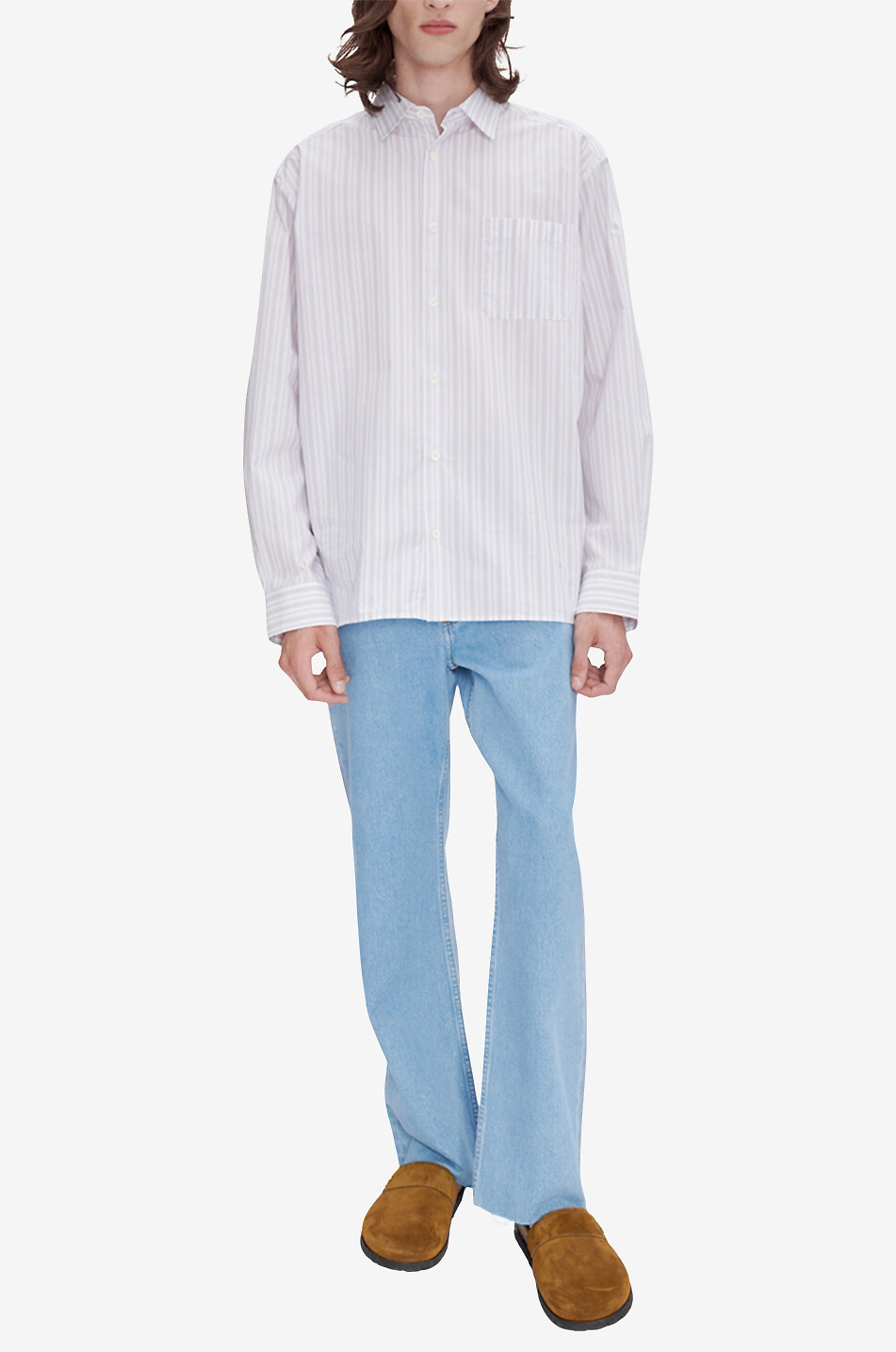 Jeans mit geradem Bein Relaxed Raw Edge H