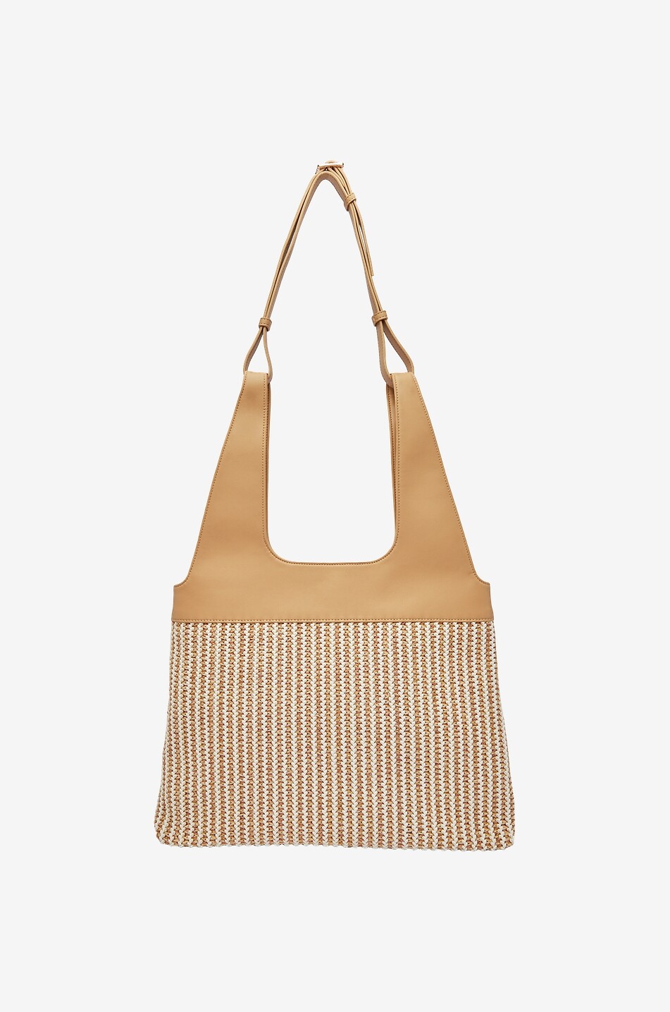 A.P.C. Sac cabas tressé effet cuir Sophie Femme BEIGE 2