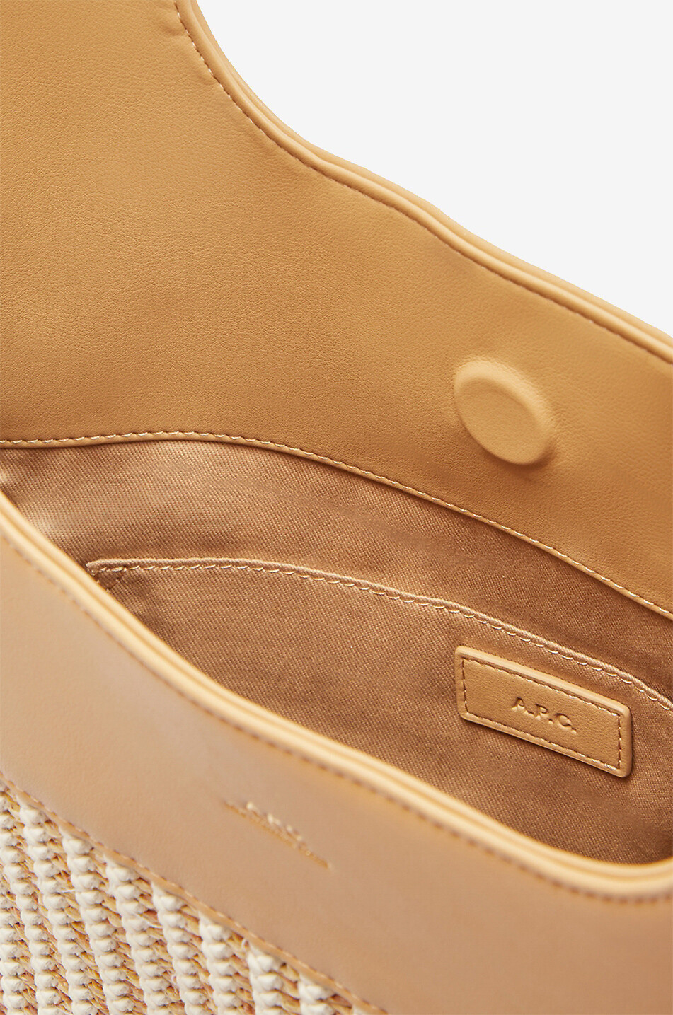 A.P.C. Sac cabas tressé effet cuir Sophie Femme BEIGE 4