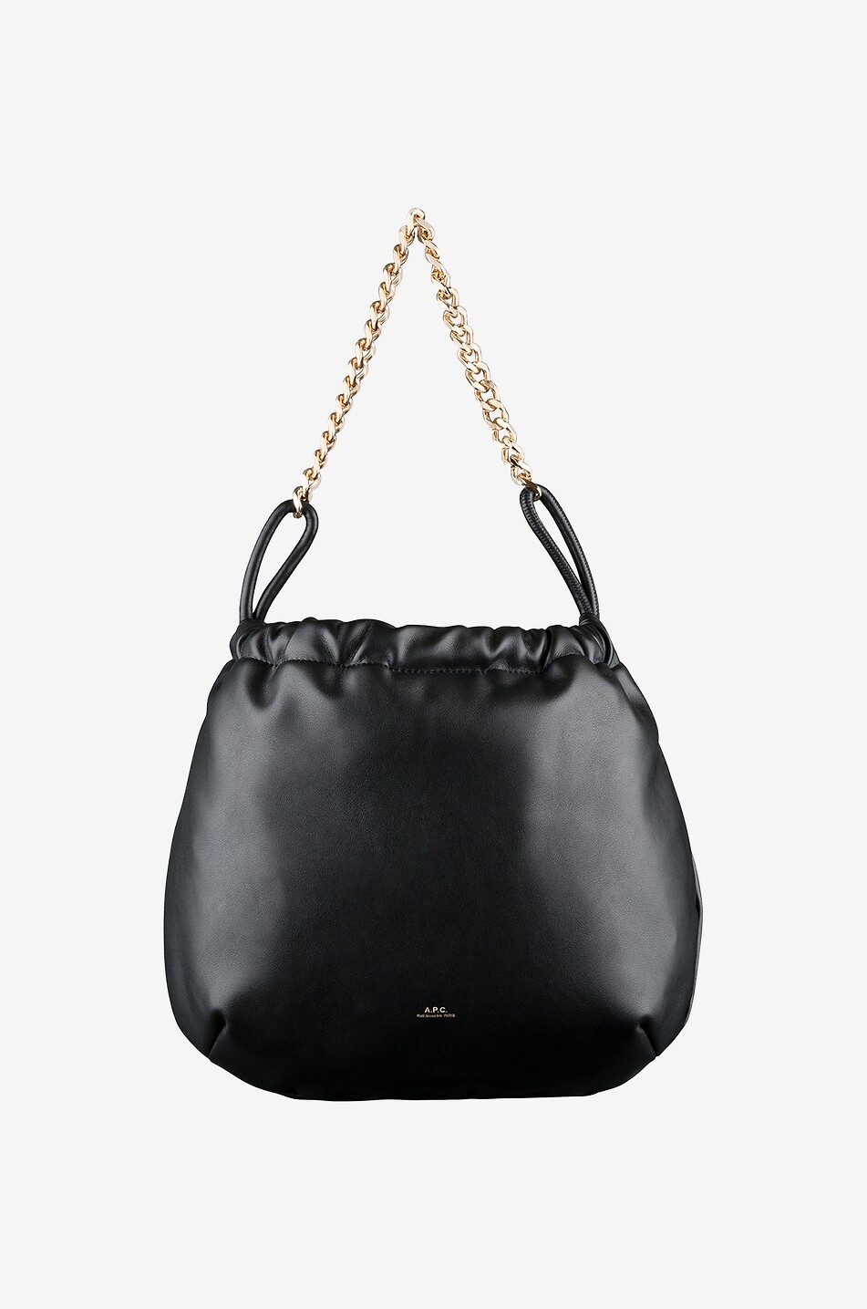 A.P.C. Sac hobo en cuir synthétique à bandoulière chaîne Ninon Femme NOIR 1