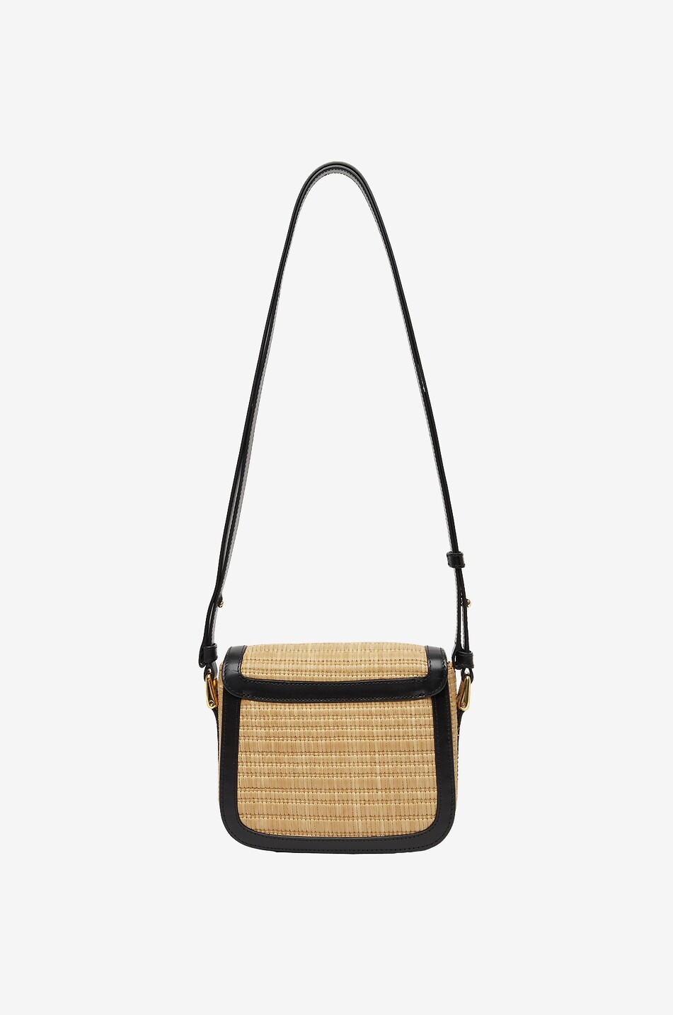 A.P.C. Schultertasche aus Leder und Bast Grace Mini Damen SCHWARZ 2