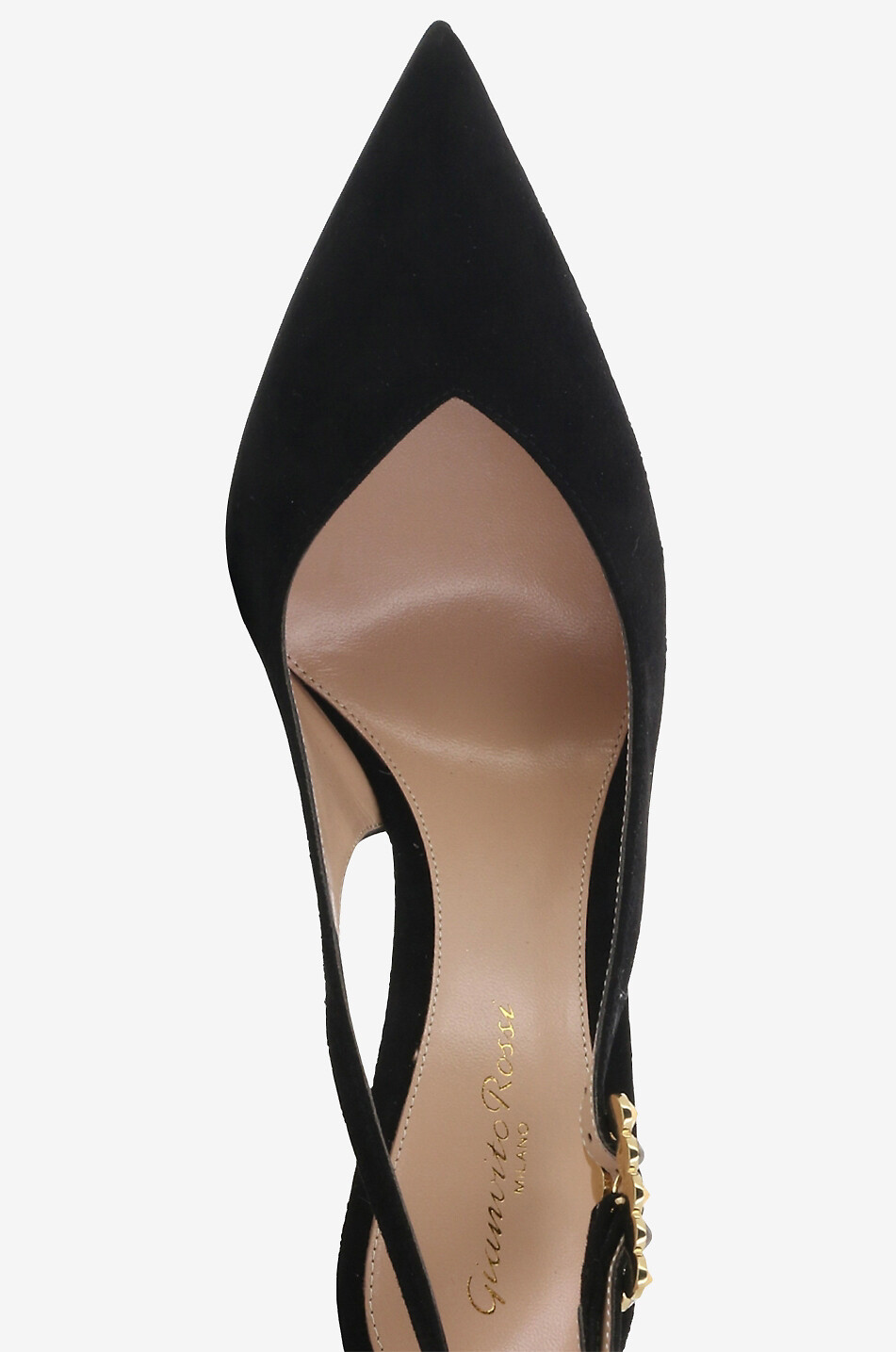 Bijou heel sling-back pumps in suede 95
