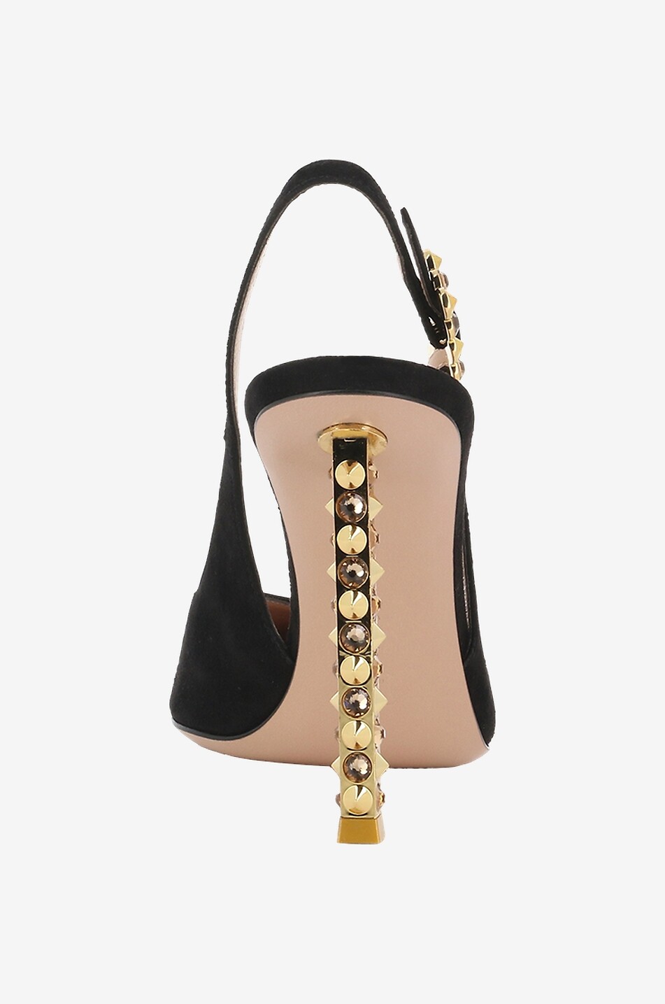 Bijou heel sling-back pumps in suede 95