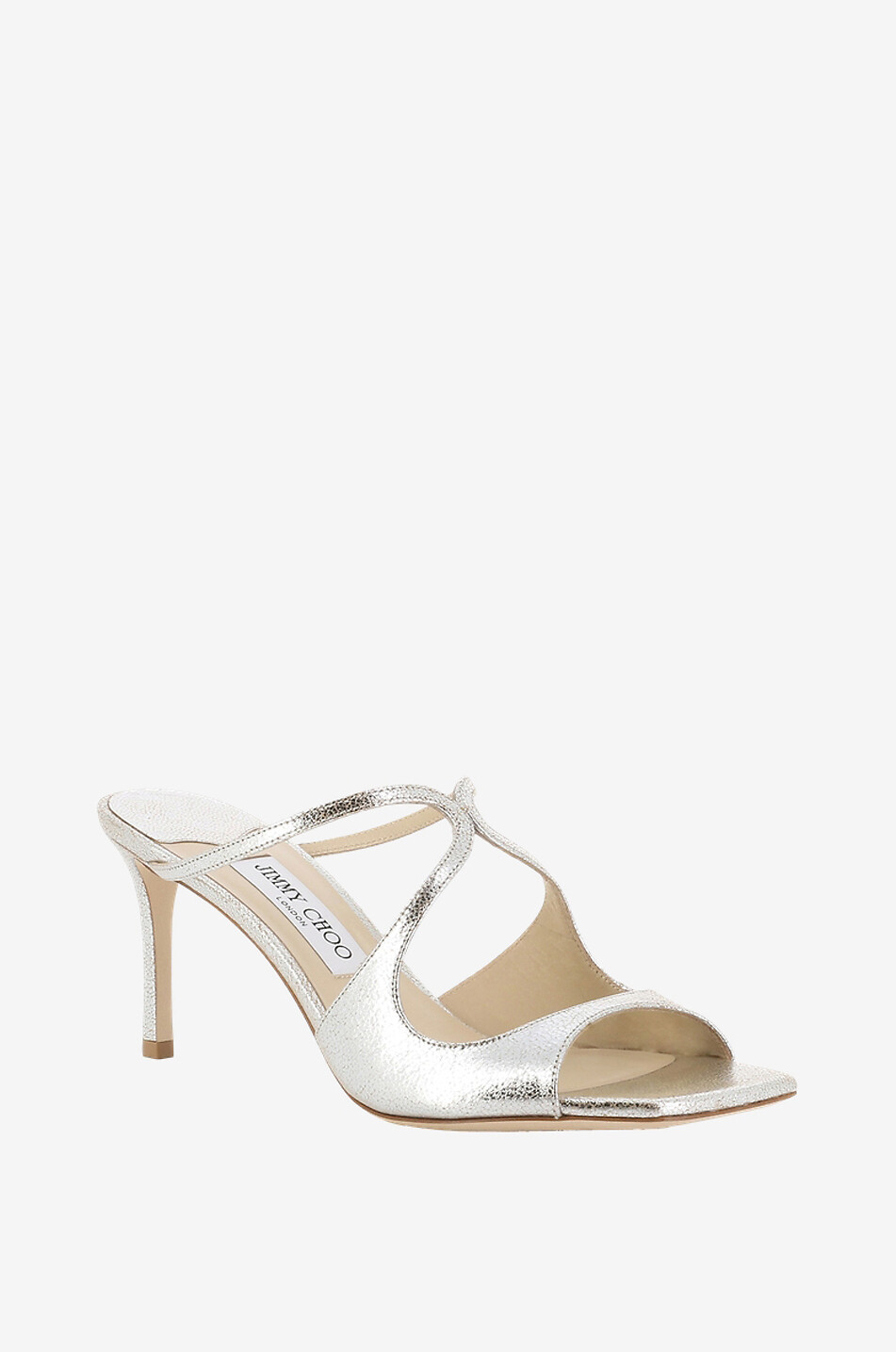 Anise 75 glittering metallic leather mules