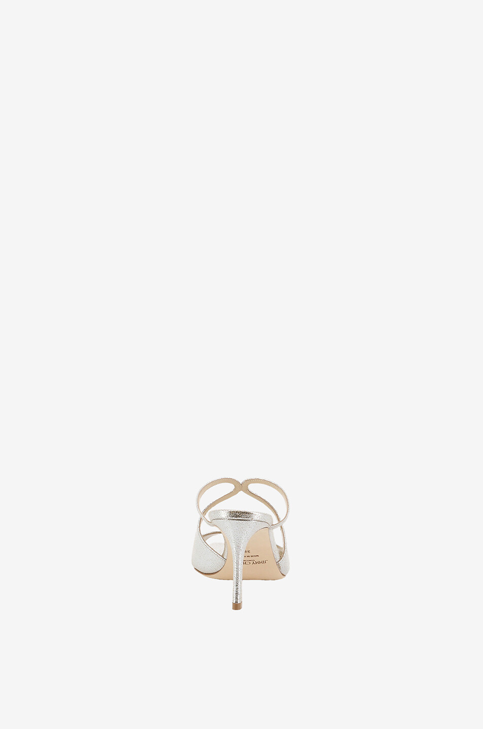 Anise 75 glittering metallic leather mules