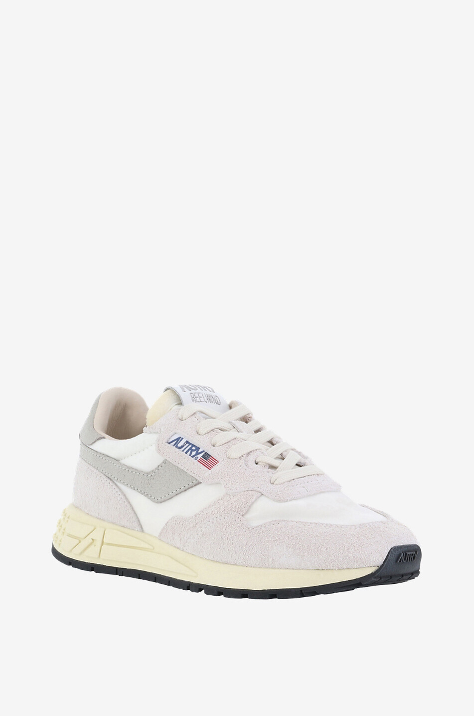 Niedrige Materialmix-Schnürsneakers Reelwind