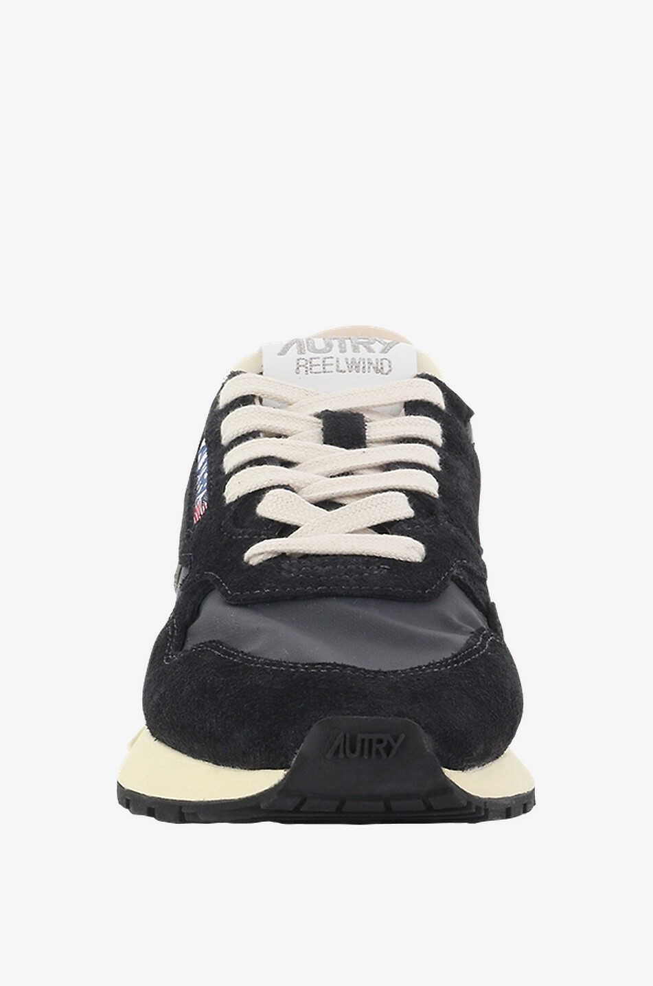AUTRY Niedrige Materialmix-Schnürsneakers Reelwind Damen SCHWARZ 2