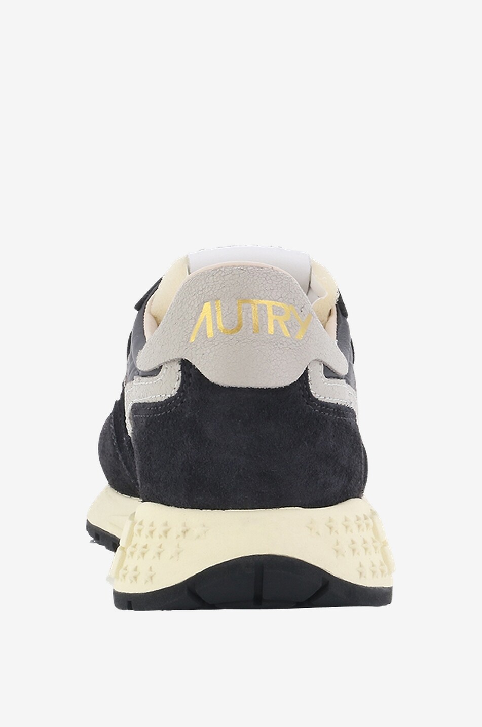 AUTRY Niedrige Materialmix-Schnürsneakers Reelwind Damen SCHWARZ 4