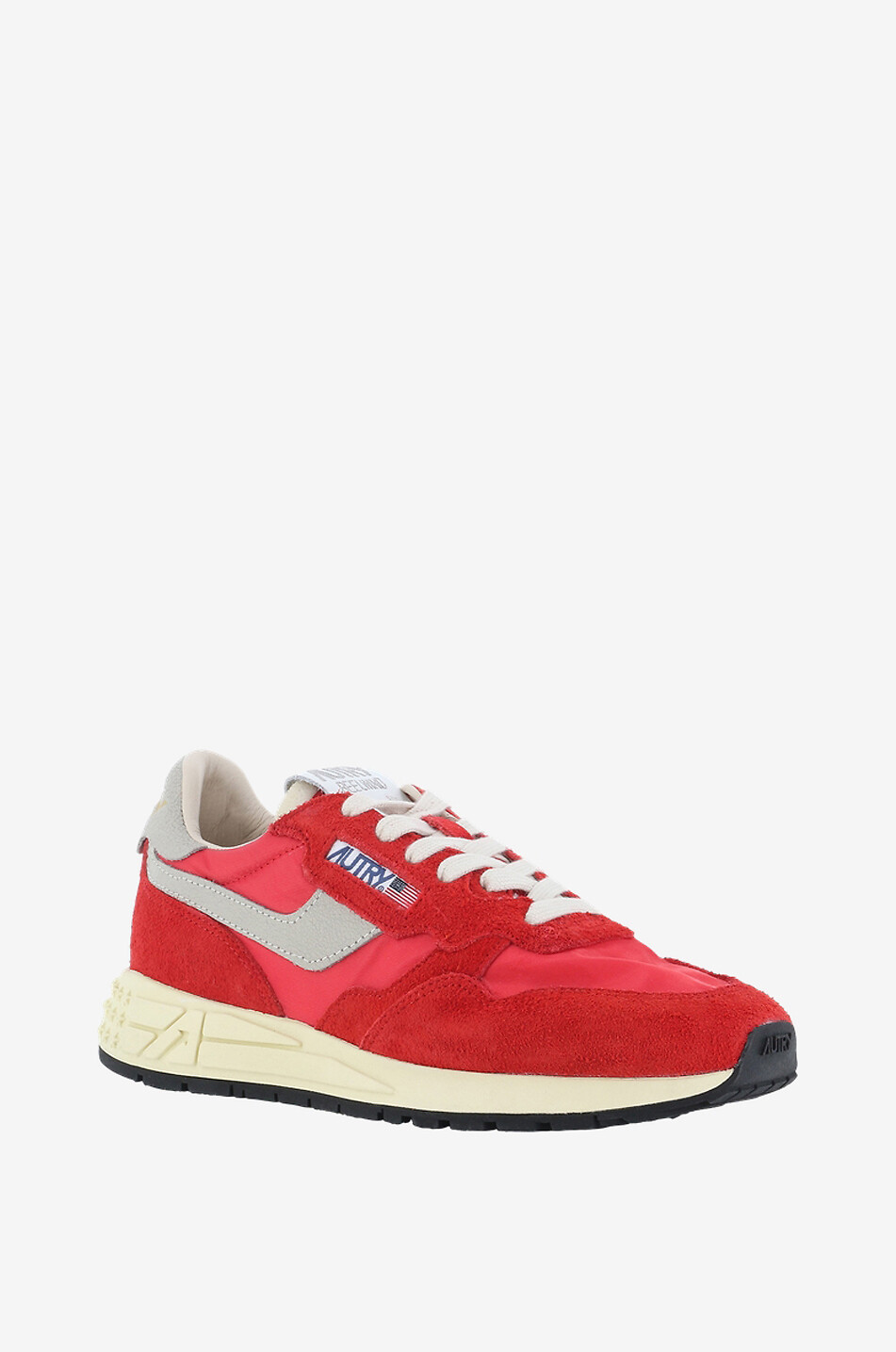 Reelwind low-top multi-material lace-up sneakers