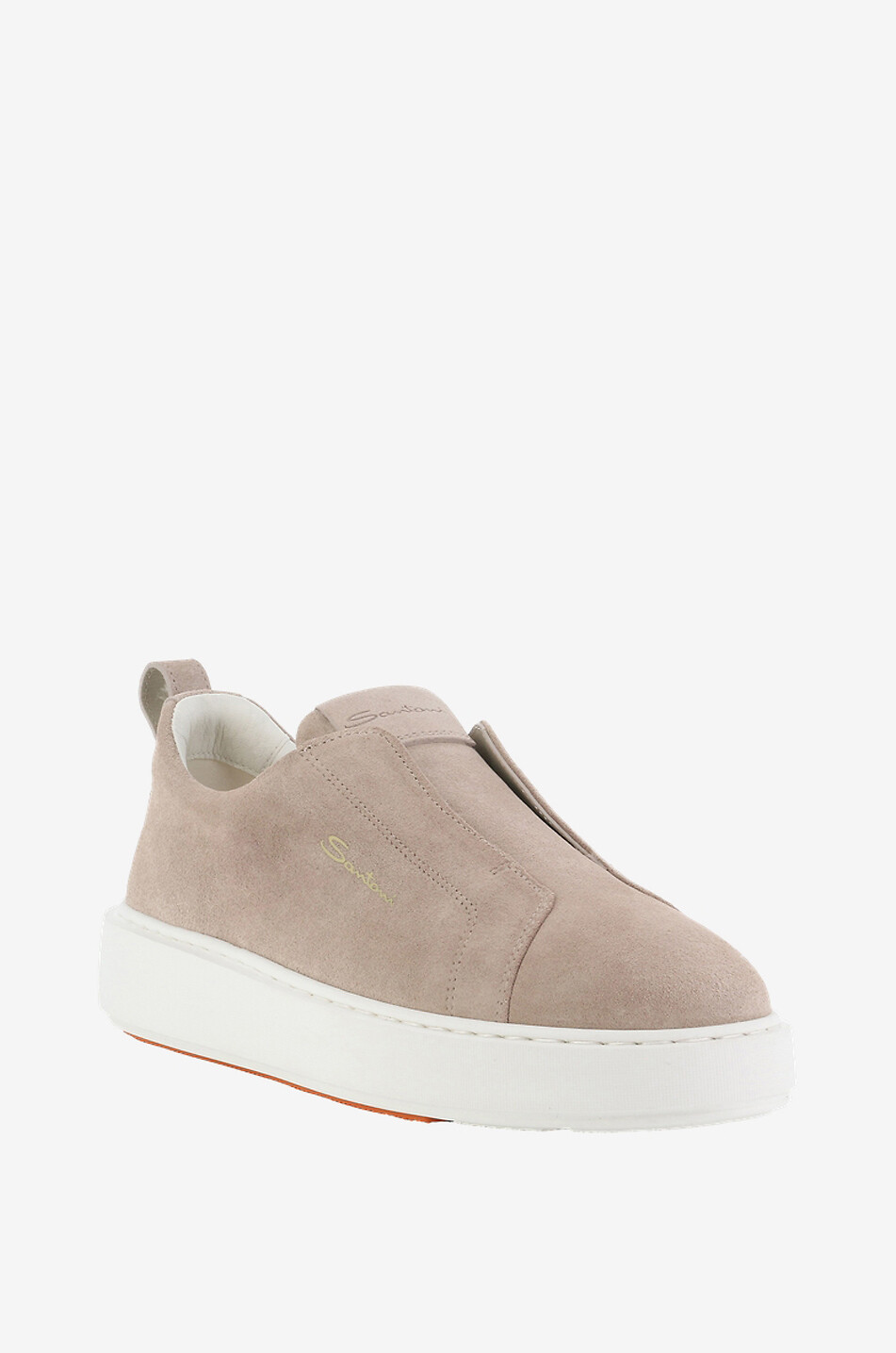 SANTONI Baskets slip-on en daim Femme BEIGE 1