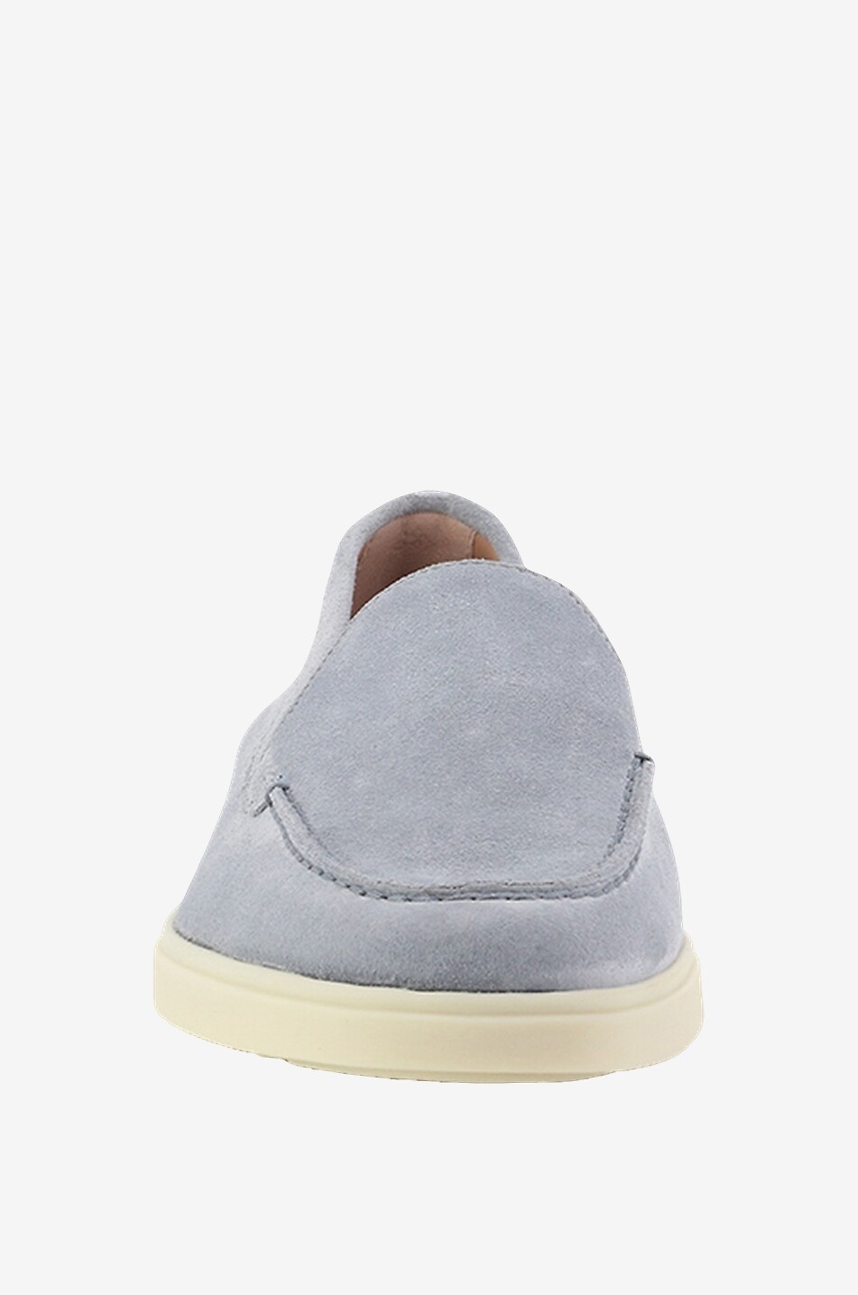 SANTONI Mokassins aus Wildleder mit Gummisohlen Damen HELLBLAU 2