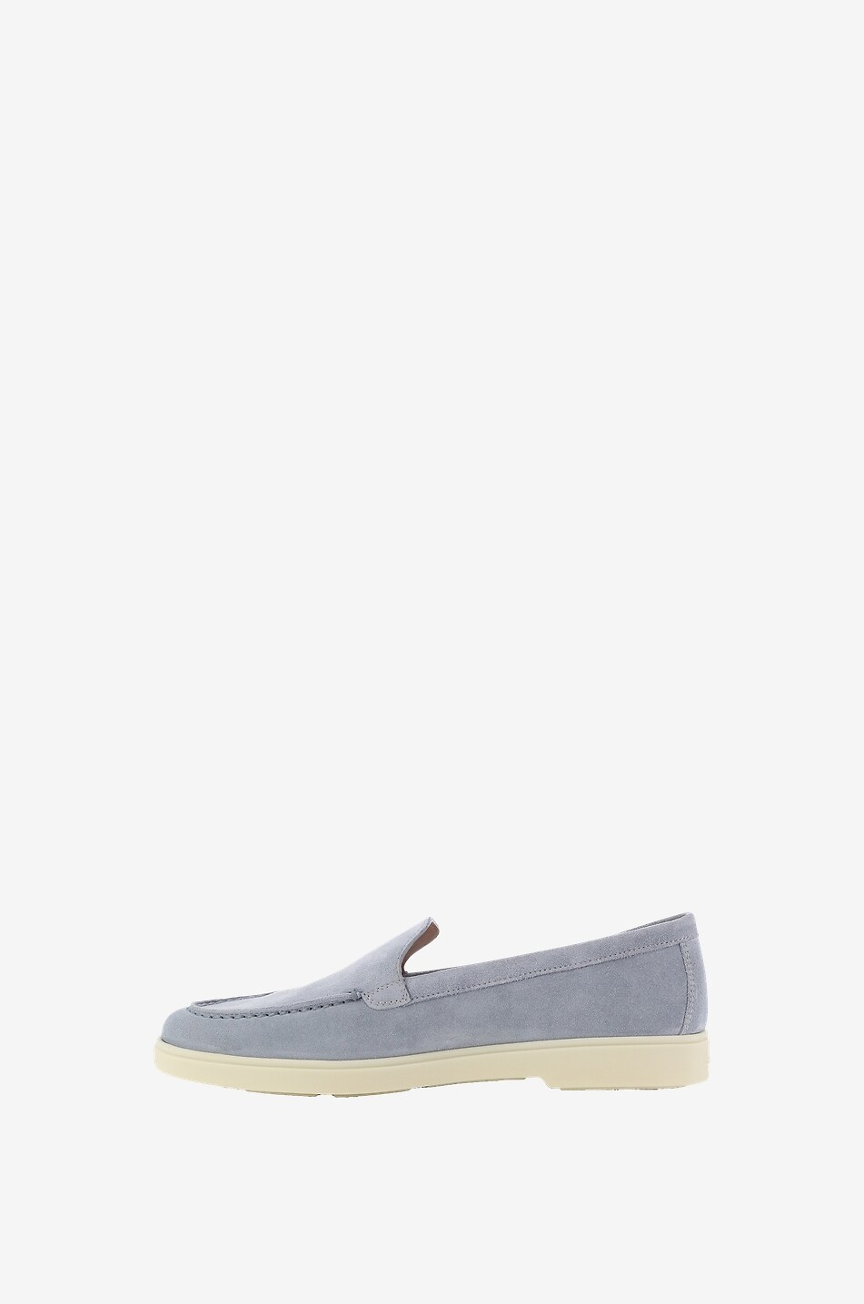 SANTONI Mokassins aus Wildleder mit Gummisohlen Damen HELLBLAU 3