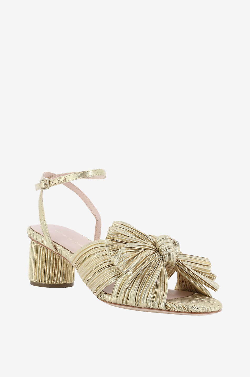 LOEFFLER RANDALL Sandalen aus plissiertem Lurex Dahlia 45 Damen GOLDEN 1