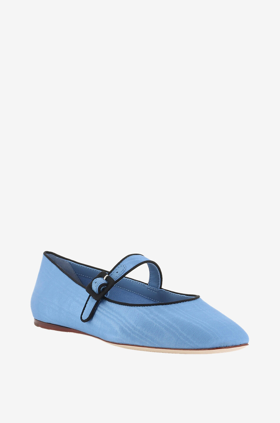 Flache Riemchen-Ballerinas aus Stoff Ginger Mary Jane