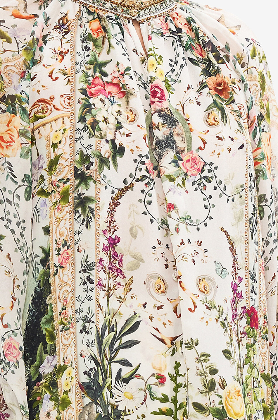 CAMILLA Renaissance Romance printed silk shirt Women MULTI COLOURED 2 7