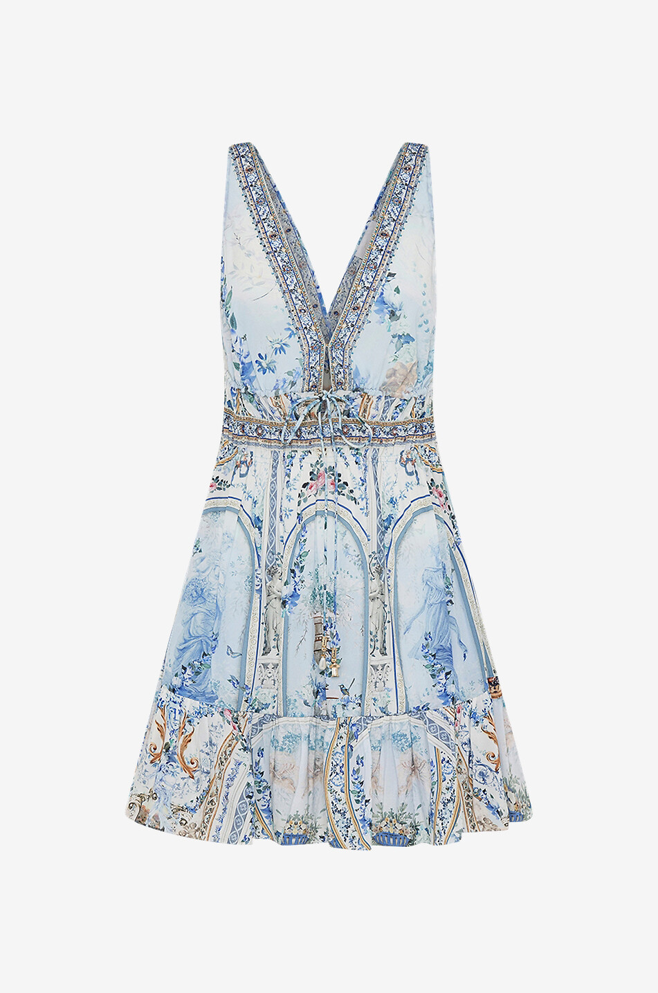 Seiden-Empire-Minikleid Season of the Siren