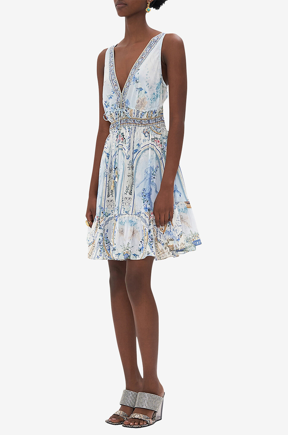 Seiden-Empire-Minikleid Season of the Siren