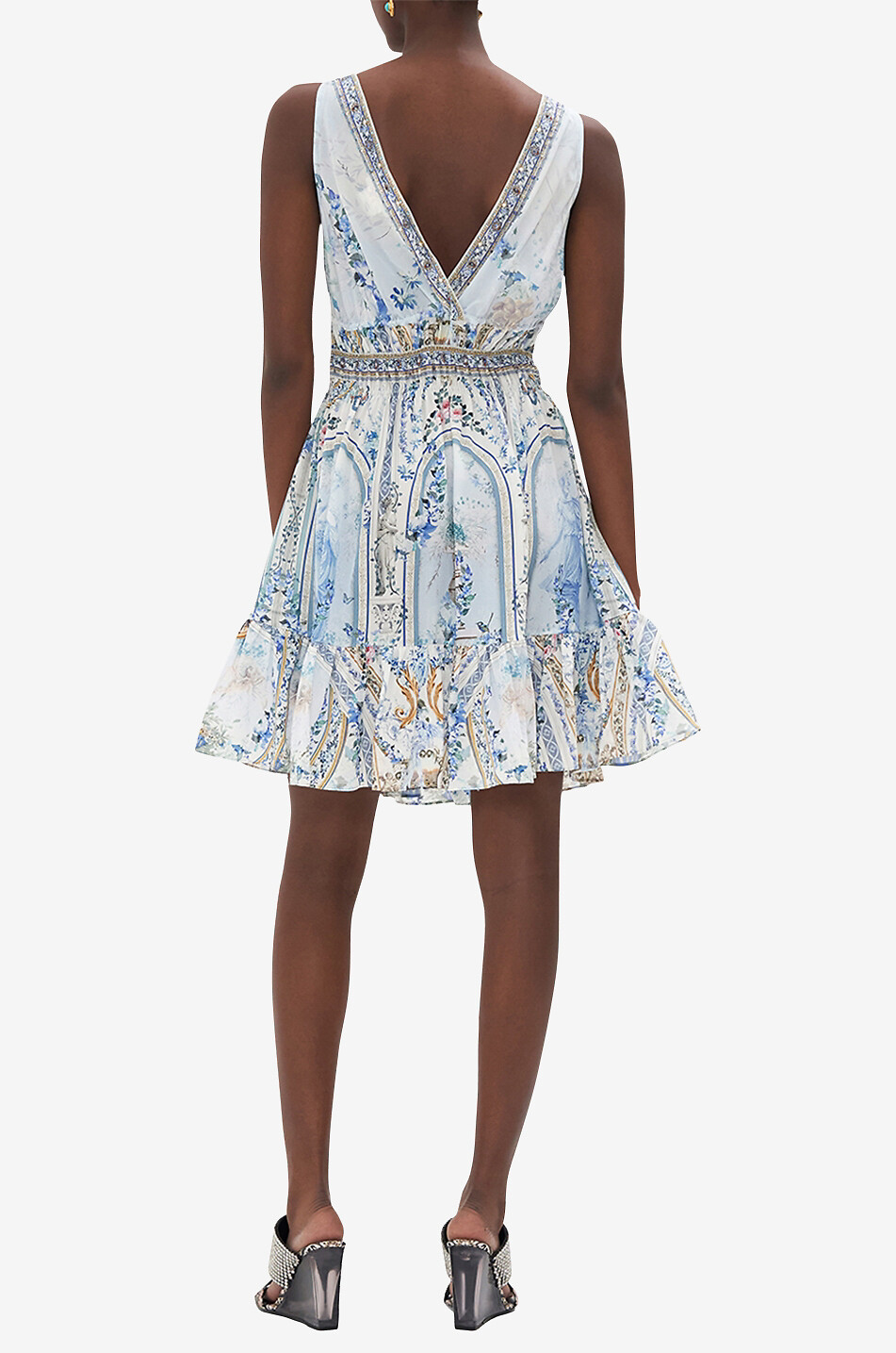 Seiden-Empire-Minikleid Season of the Siren