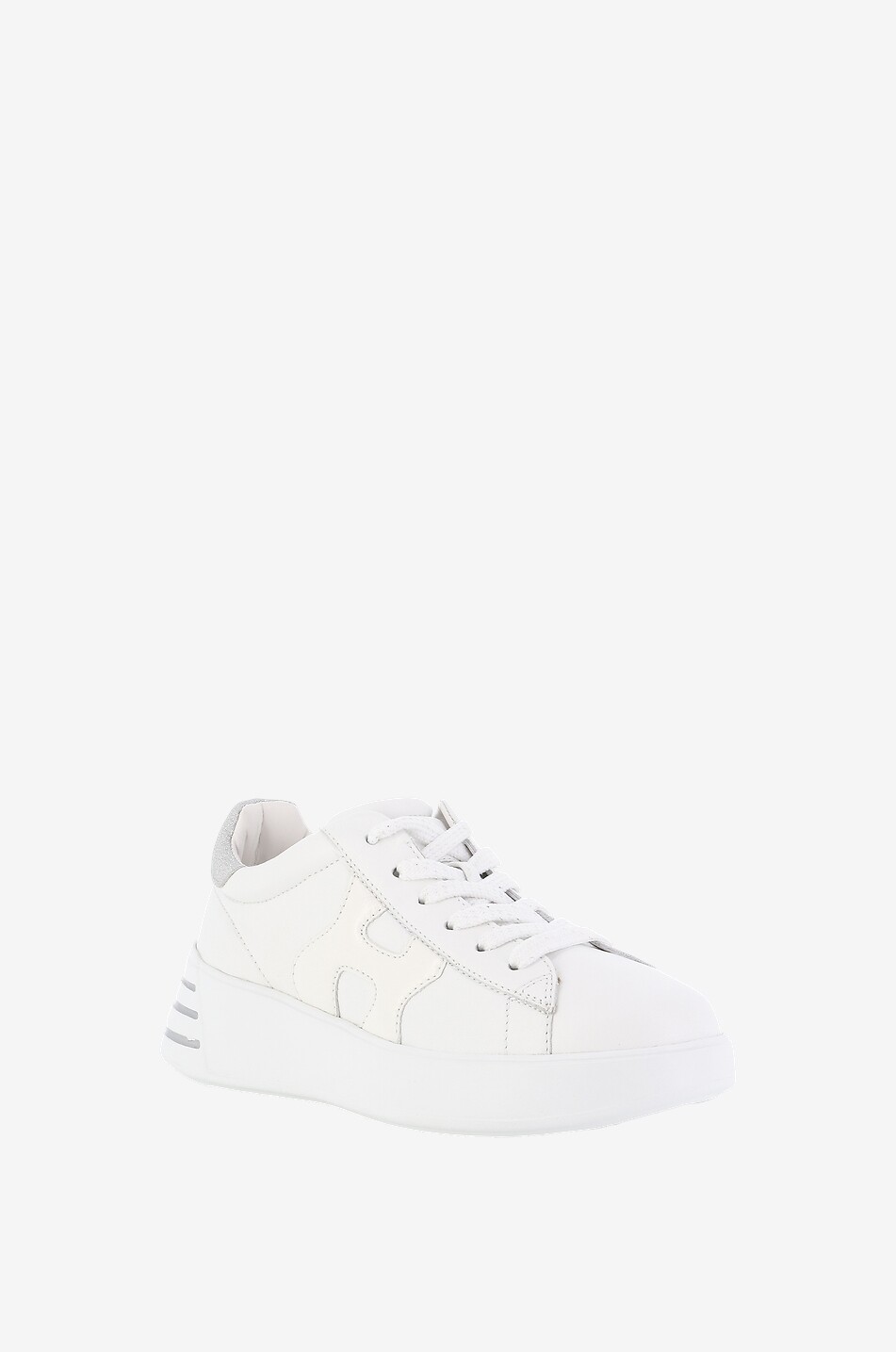 Hogan Rebel nappa leather low top sneakers with lurex