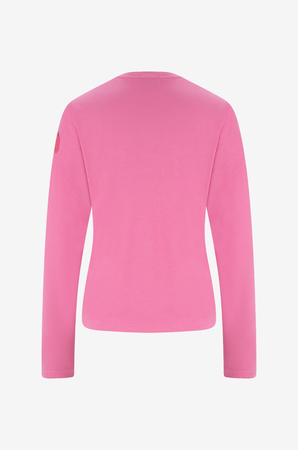 MONCLER Year of the Dragon flocked logo adorned long-sleeved T-shirt Women PINK 2