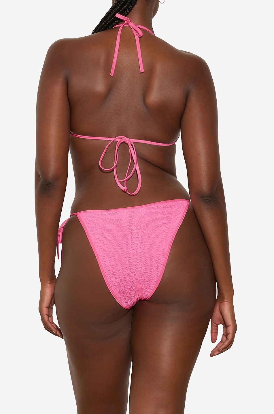 HUNZA G Gina adaptable triangle bikini Women PINK 3