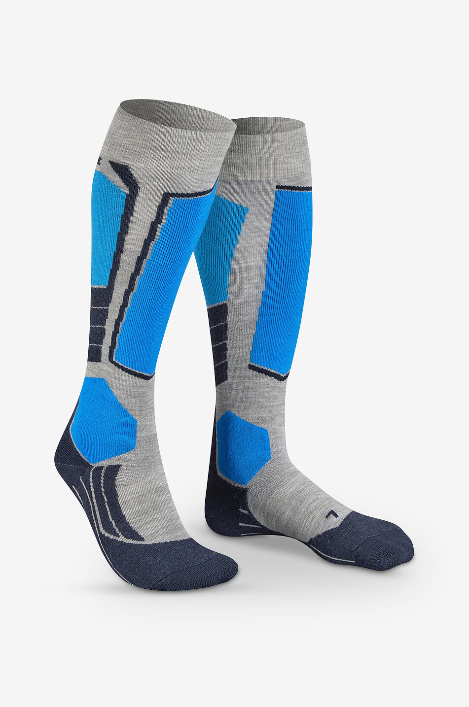 FALKE Chaussettes de ski SK2 Intermediate M Homme GRIS CLAIR 3