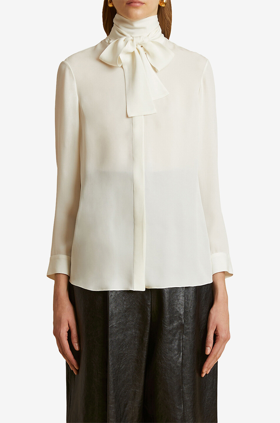 Seidenbluse mit Schluppe The Tash