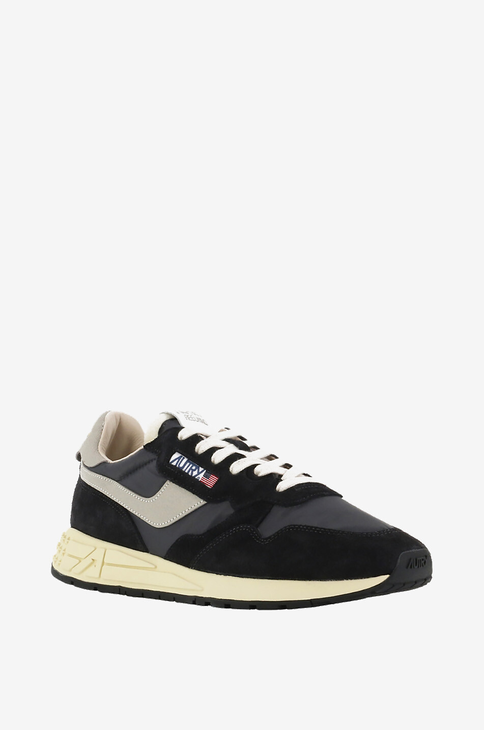 AUTRY Niedrige Materialmix-Schnürsneakers Reelwind Herren SCHWARZ 1
