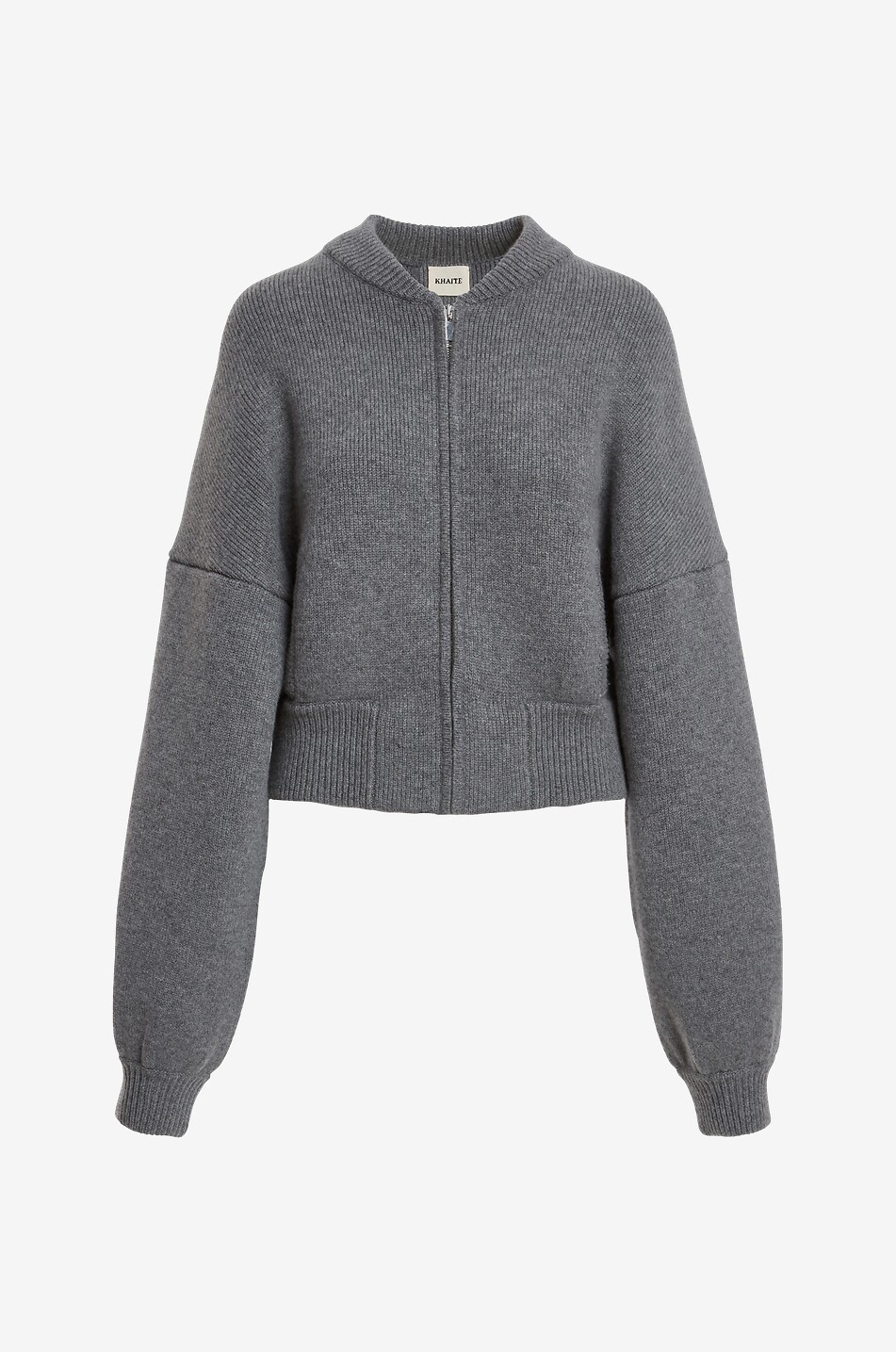 The Rhea cashmere knit bomber jacket