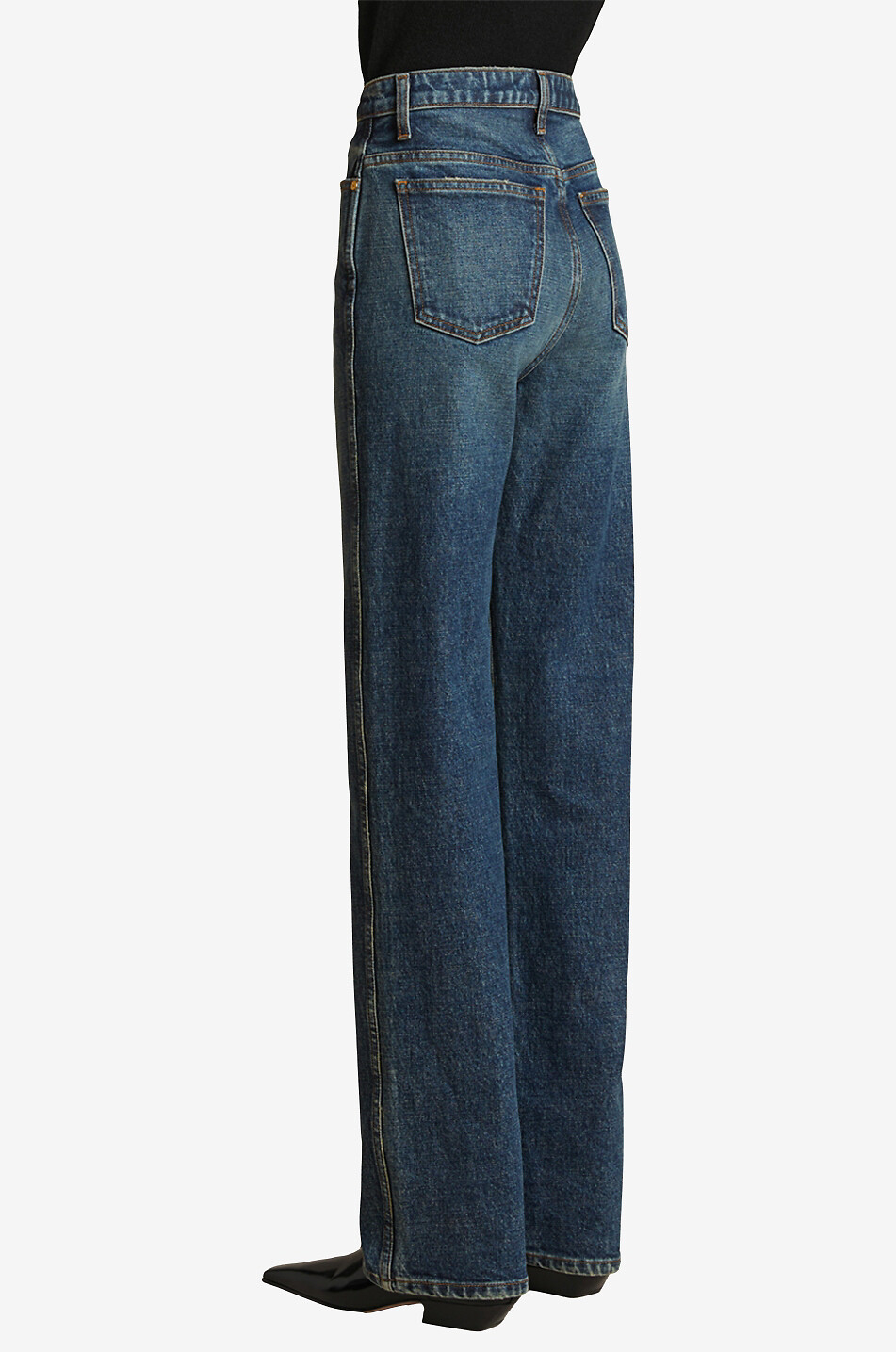 The Danielle Prescott high-rise slim fit straight leg jeans