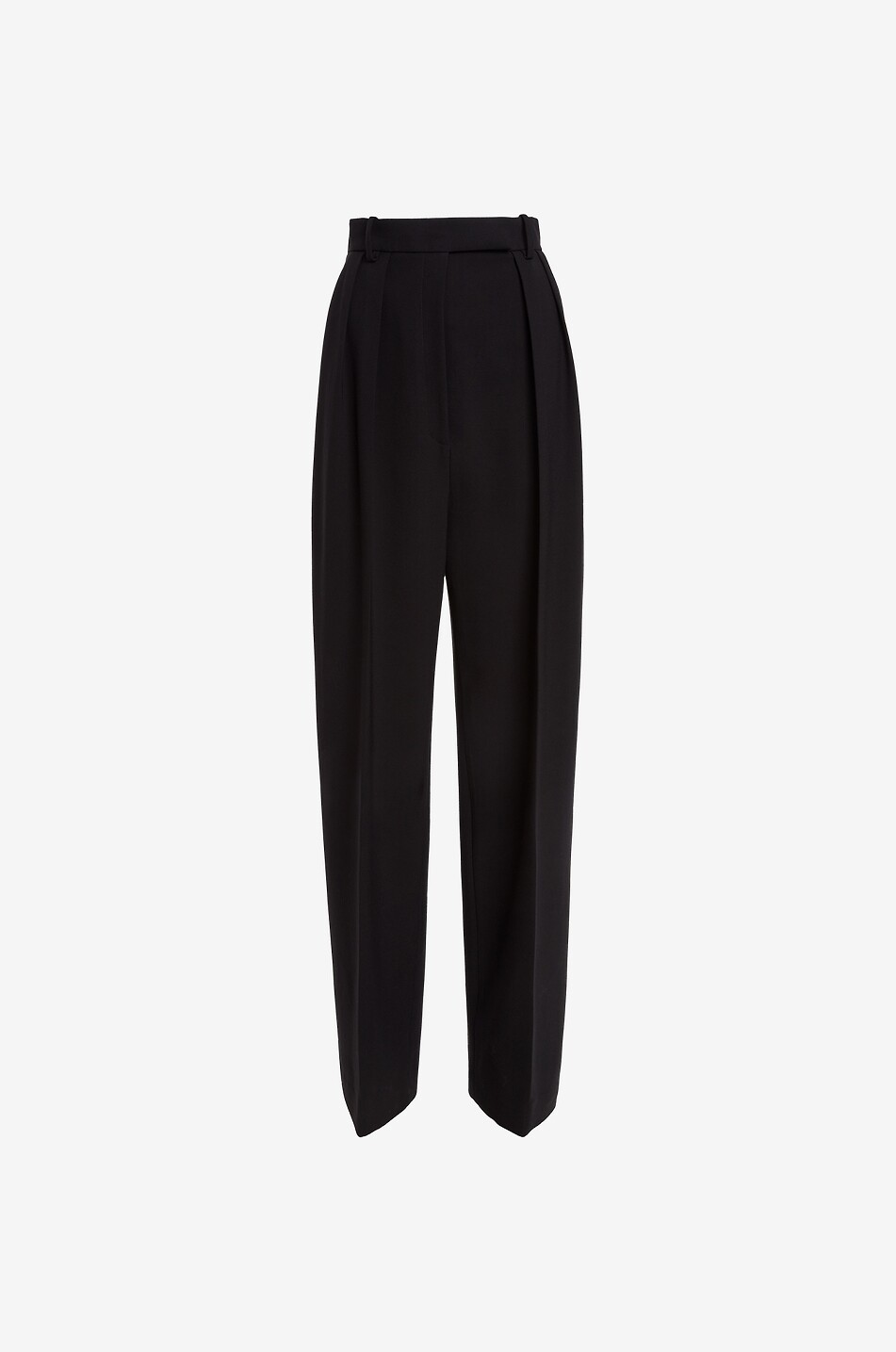 Wollmix-Bundfaltenhose mit hoher Taille The Cessie