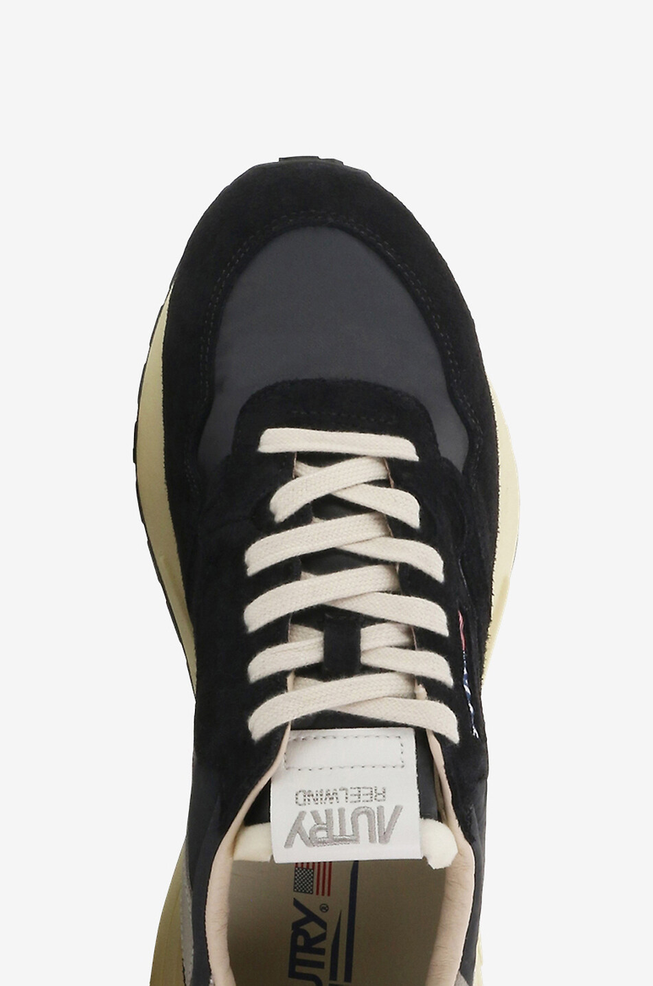 AUTRY Niedrige Materialmix-Schnürsneakers Reelwind Herren SCHWARZ 5