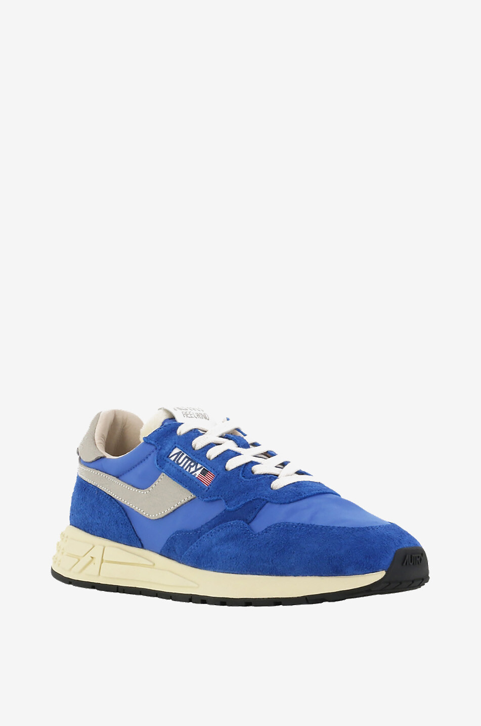 Reelwind low-top lace-up bi-material sneakers