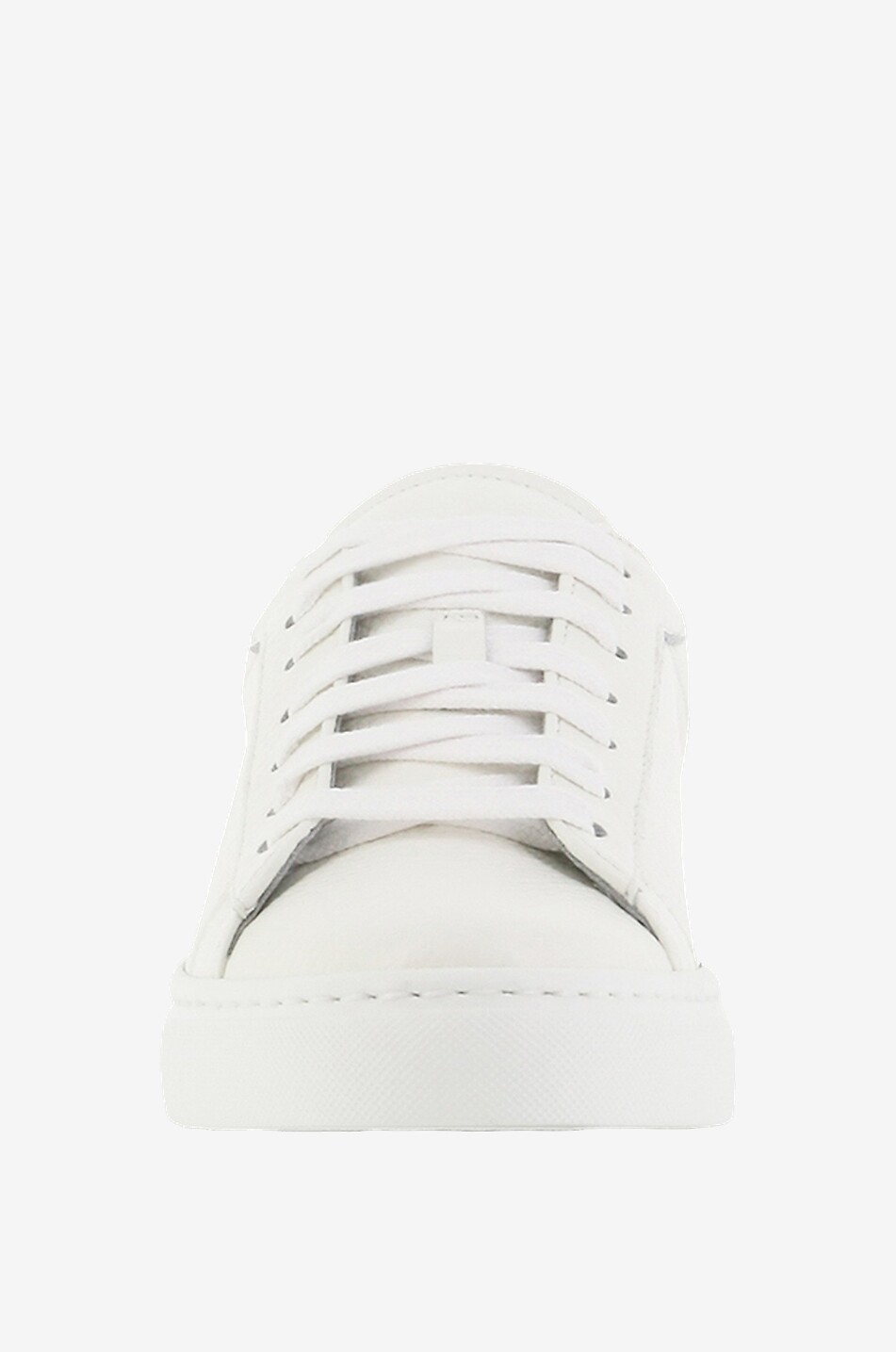 FABIANA FILIPPI Dalila grained leather low-top lace-up sneakers Women WHITE 2