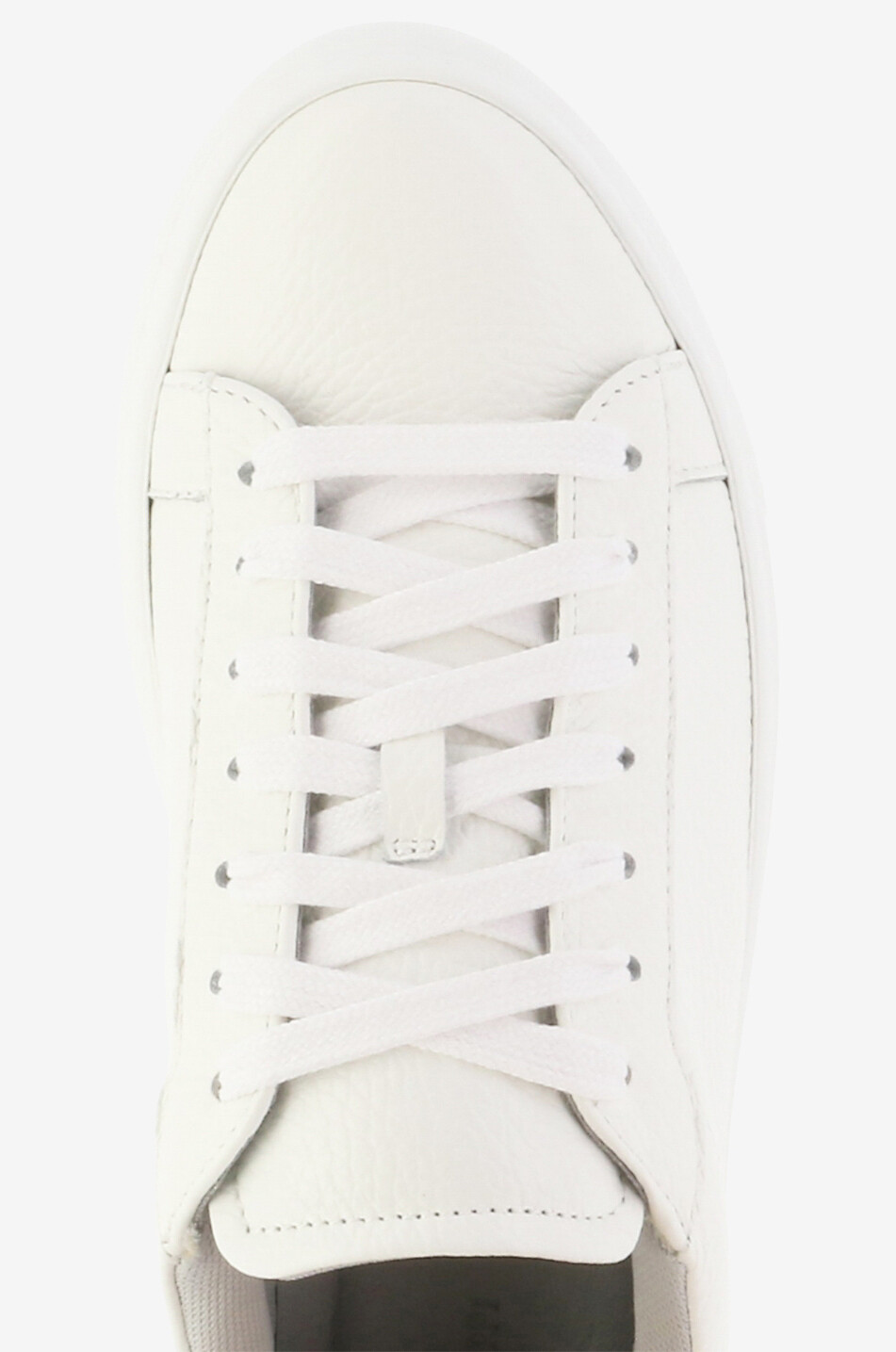 FABIANA FILIPPI Dalila grained leather low-top lace-up sneakers Women WHITE 5
