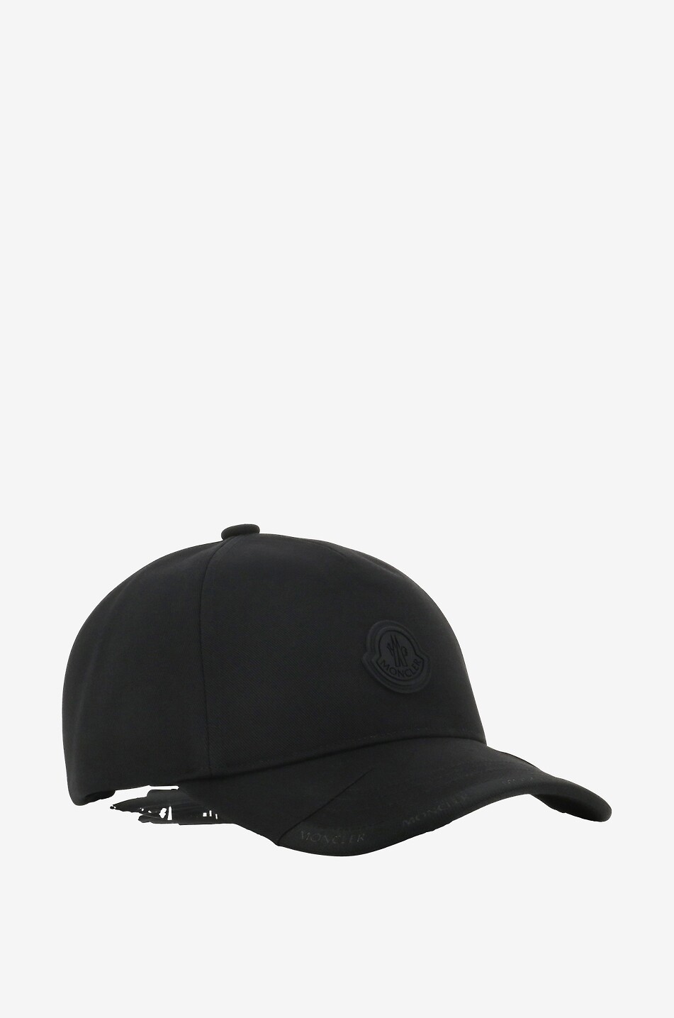 Jacquard ribbon adorned gabardine baseball cap MONCLER Bongenie