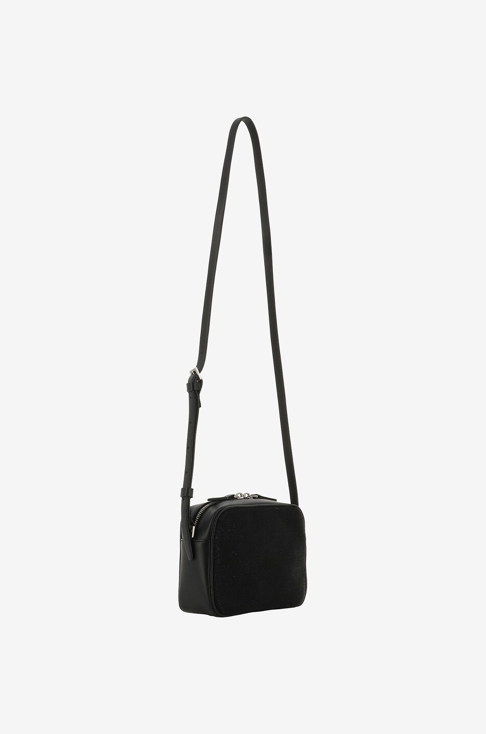 FABIANA FILIPPI Mini-Kameratasche aus Leder mit Perlen Damen SCHWARZ 2