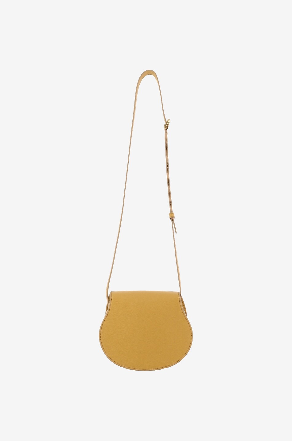 CHLOE Sac porté épaule en cuir grainé Marcie Small Femme JAUNE FONCÉ 3