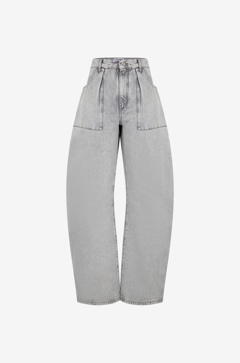 Jeans aus Biobaumwolle mit weitem Bein Effie Light Grey