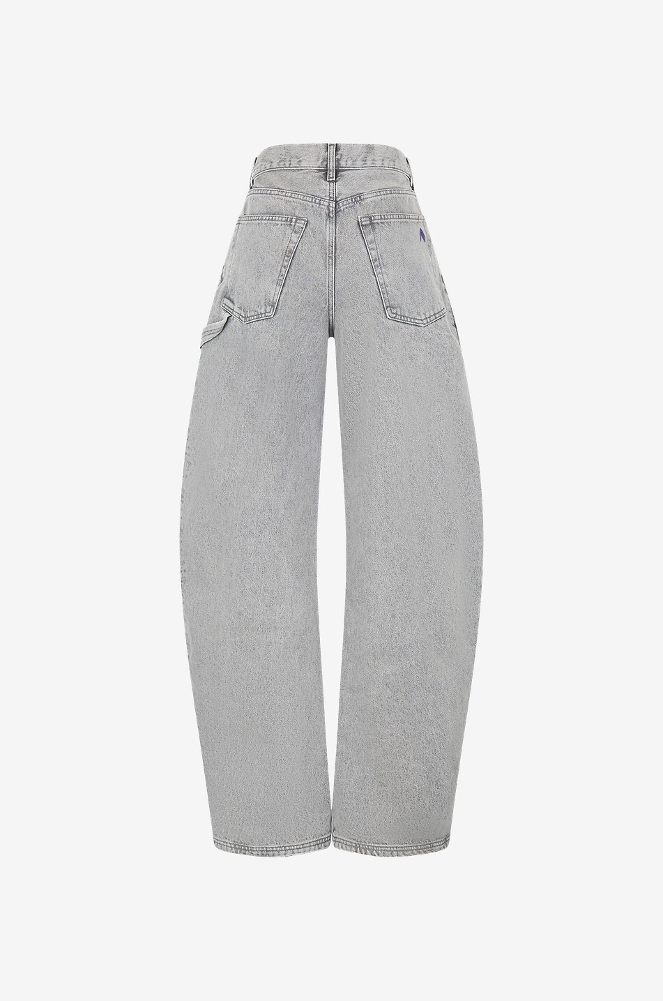 Jeans aus Biobaumwolle mit weitem Bein Effie Light Grey