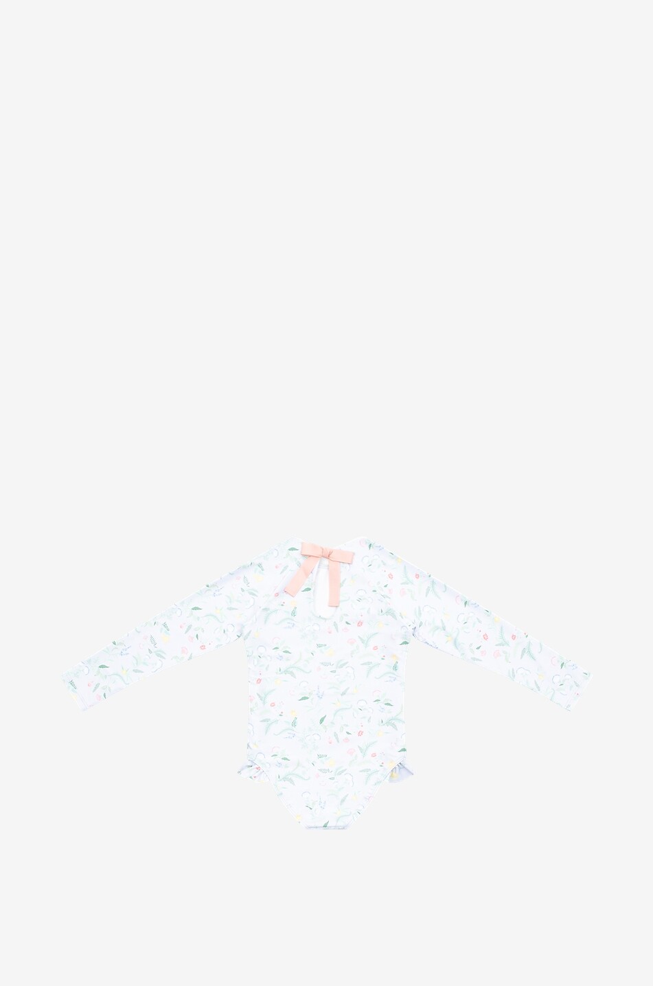 MINNOW Mädchen-Langarm-Badeanzug Bay Lavender Floral Mädchen VIOLETT 2